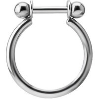 Titanium Conch Ring with Titanium Micro Barbell image