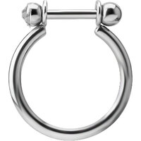 Titanium Conch Ring with Jewelled Titanium Micro Barbell image