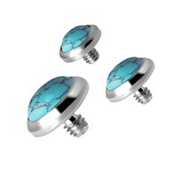 Titanium Synthetic Turquoise Cabochon image