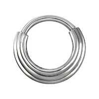 Titanium Stacked Ring Hinged Segment Clicker image