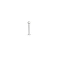 Titanium Highline® Internally Threaded Labret : 1.6mm (14ga) x 6mm x 2.5mm Ball