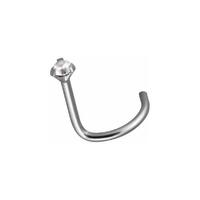 Titanium Highline® Curved Jewelled Nose Stud image