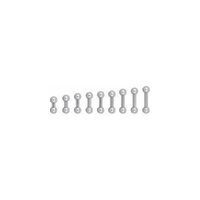 Titanium Highline® Barbells : 5mm (4ga) x 6mm x Ti-glo