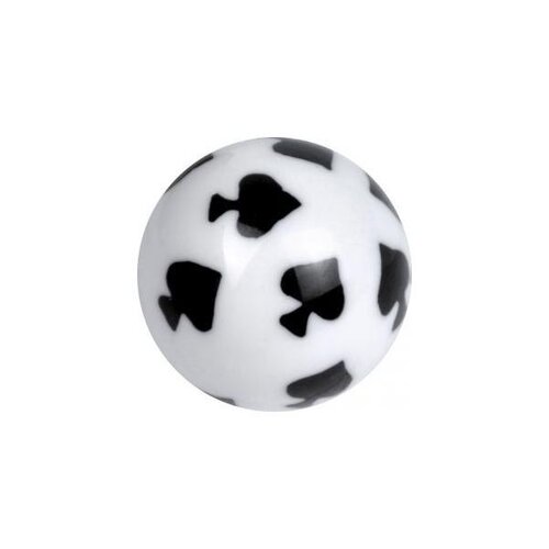  Acrylic Playing Card Ball - Spades
