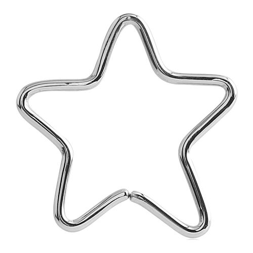  Surgical Steel Annealed Star Continuous Ring