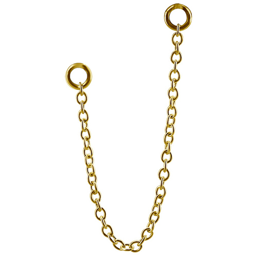  Bright Gold Hanging Chains for Hinged Segment Rings