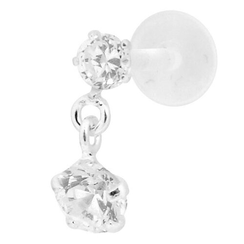  Bioplast® Hanging Crystal Tragus Labret