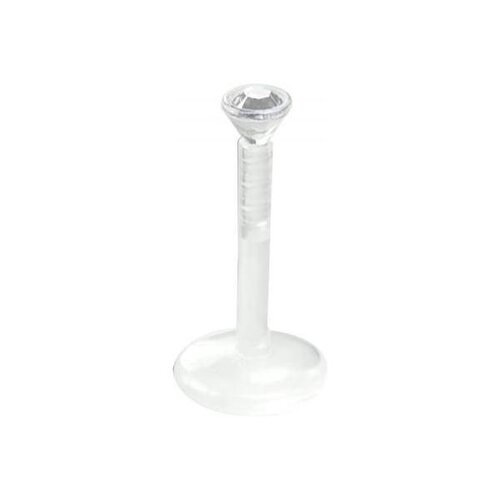  Bioplast® Jewelled Push-fit Translucent Labret