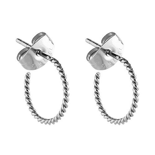  Surgical Steel Braided Sleeper Style Ear Stud : Pair