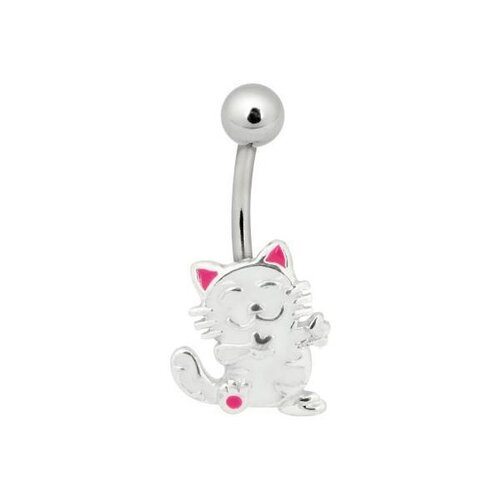  Steel Basicline® Cartoon Style Cat Navel Bananabell