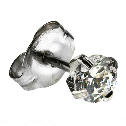 White Stainless CZ : White