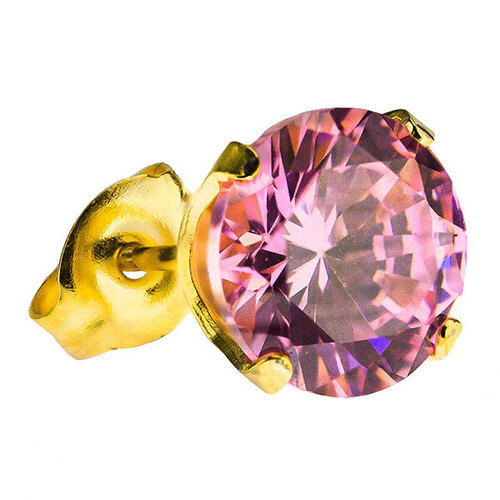  Gold Plate CZ : Pink