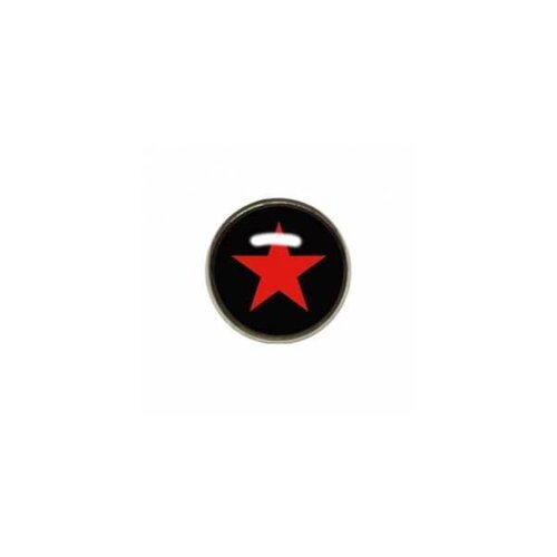  Titanium Highline® Red Star on Black Ikon Disc for Dermal Anchors