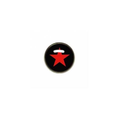  Titanium Highline® Red Star on Black Ikon Disc for Dermal Anchors