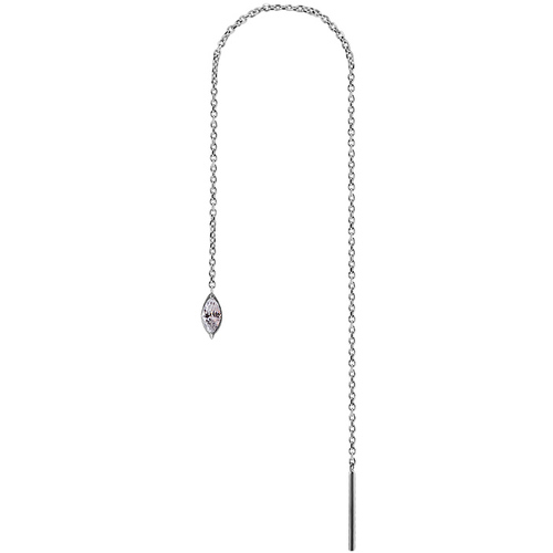  Surgical Steel Threader Chain with Marquise Jewel : 11cm