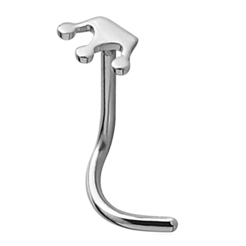  Steel Crown Nose Stud