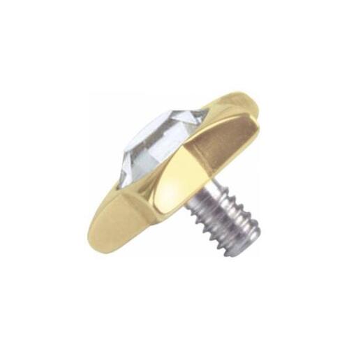  Titanium Zirconline® Jewelled Star for Internally Threaded Jewellery