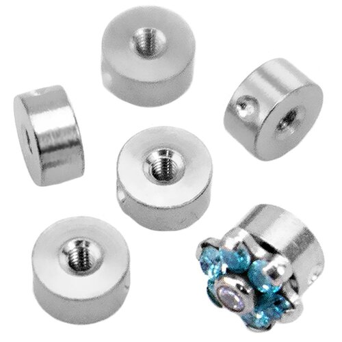  Titanium Clip in Disc with Internal 1.2mm Threading