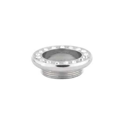  Steel Basicline® Jewelled Fronts for Internally Threaded Flesh Tunnels