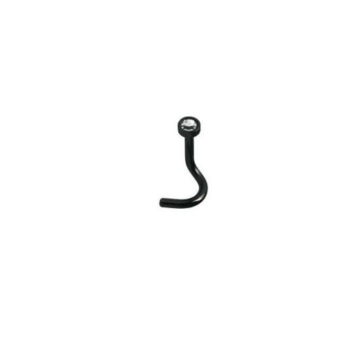  Titanium Blackline® Jewelled Nose Studs