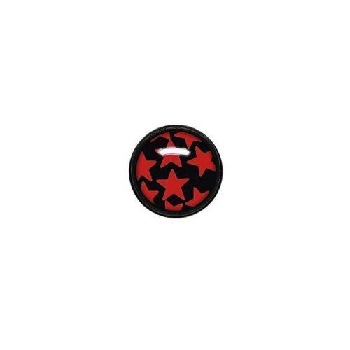  Titanium Blackline® Ikon Discs - Red Stars on Black