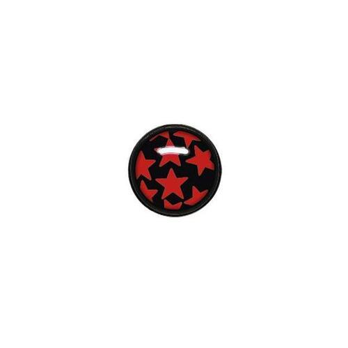  Titanium Blackline® Ikon Discs - Red Stars on Black