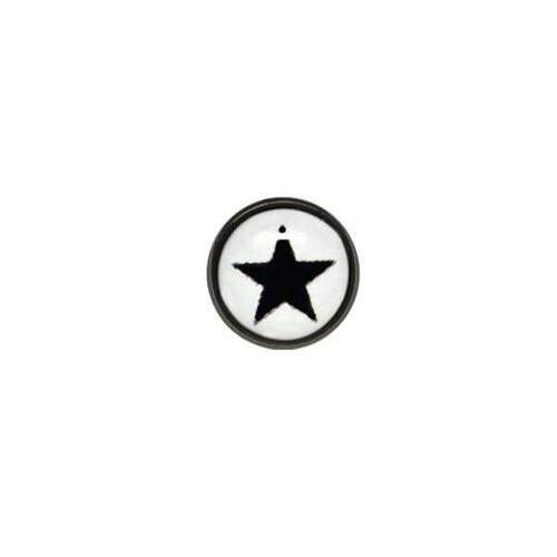  Titanium Blackline® Ikon Discs - Black Star on White