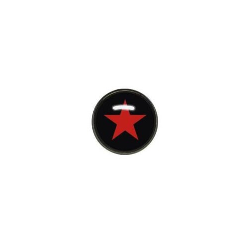  Titanium Blackline® Ikon Discs - Red Star on Black