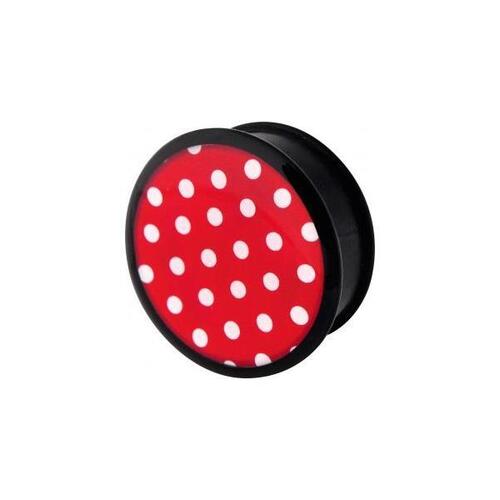  Mega Ikon Plug - Red/White Polka Dot