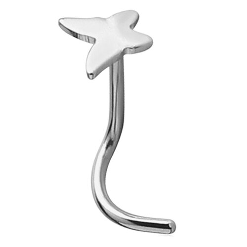  Steel Basicline® Butterfly Nose Stud