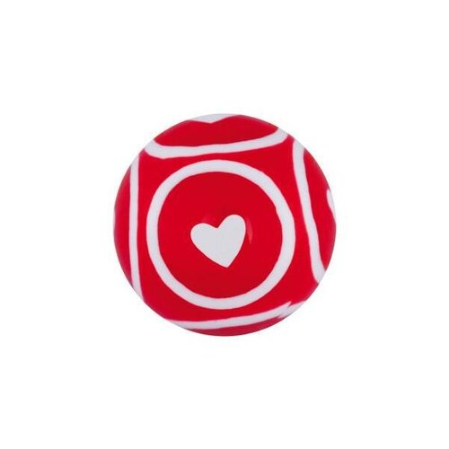  Acrylic Circle Hearts Threaded Ball