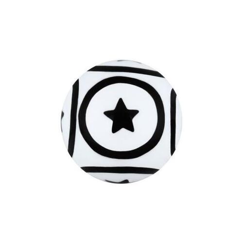  Acrylic Circle Stars Threaded Ball
