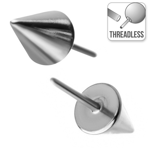  Threadless Titanium Cone Attachment : 3mm x 4mm