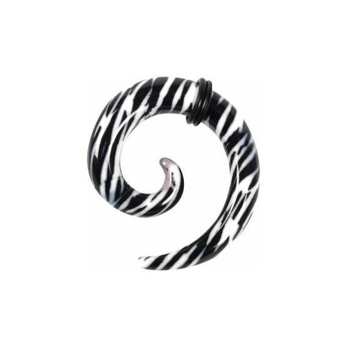  Plastic Print Spirals - Zebra