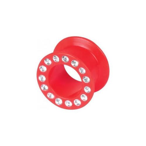  Silicone Jewelled Flesh Tunnels