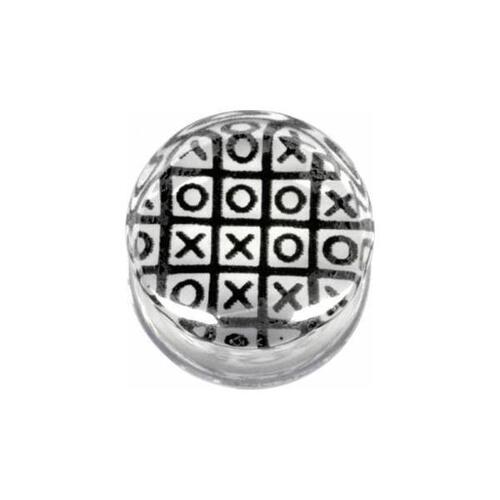  PMMA Silhouette Plug - Noughts and Crosses