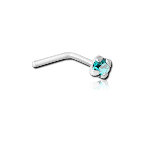  Sterling Silver Fashion Claw Set Nose Stud