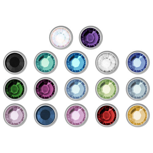  Steel Basicline® Faceted Jewelled Micro Threaded Balls