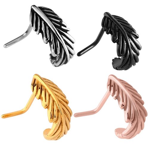  Feather Wrap Around Nose Stud