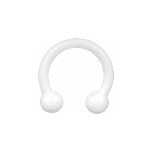  Bioplast® White Circular Barbell